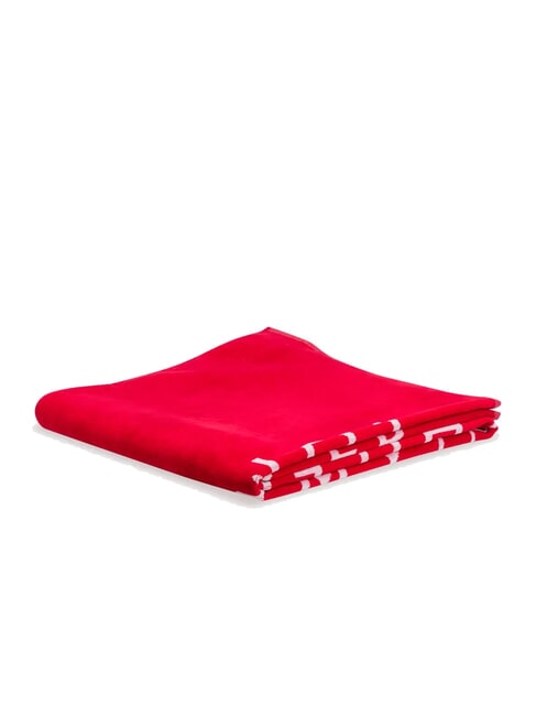TH MAXI LOGO serviette de plage en coton &eacute;ponge rouge primaire - Accessoires Voyage