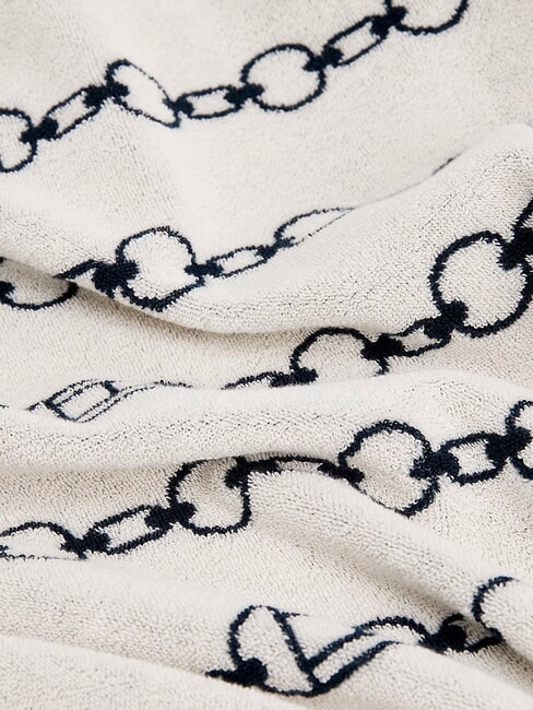 TH serviette de plage en coton Cha&icirc;ne de drapeau bleu marine nuit sombre - Accessoires Voyage