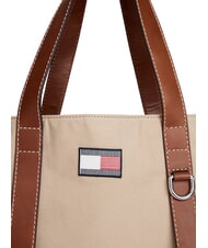 TOMMY HILFIGER TH RUNAWAY sac de voyage en toile beige classique - Sacs de voyage - 3