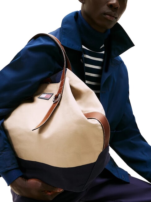 TH RUNAWAY sac de voyage en toile beige classique - Sacs de voyage