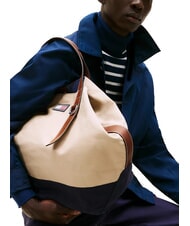 TOMMY HILFIGER TH RUNAWAY sac de voyage en toile beige classique - Sacs de voyage - 5