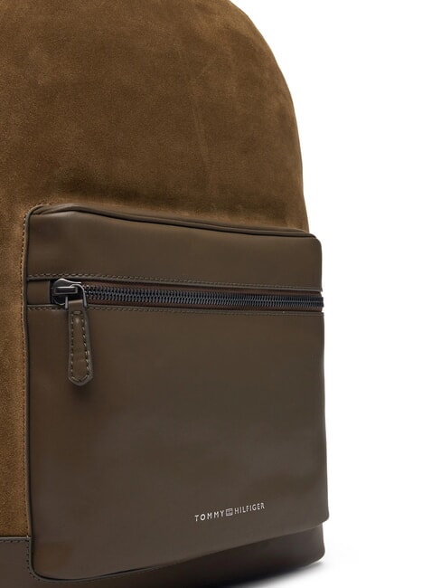 TH CASUAL SUEDE Sac &agrave; dos en cuir pour ordinateur portable 15 pouces taupe c&ocirc;tier - Sacs &agrave; dos pour ordinateur portable