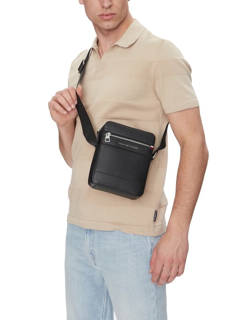 TH CENTRAL petit sac &agrave; main noir - Sacs en Bandouli&egrave;res pour Homme