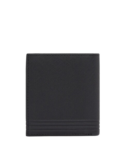 TH BUSINESS Portefeuille vertical en cuir avec porte-monnaie noir - Portefeuilles Homme
