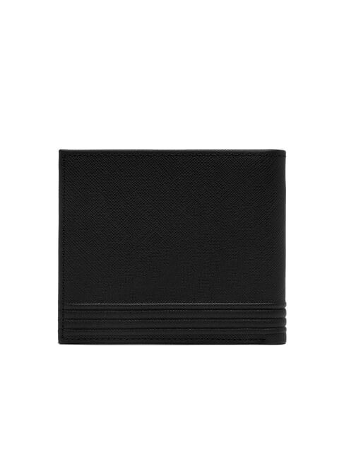 TH BUSINESS Portefeuille en cuir avec porte-monnaie noir - Portefeuilles Homme