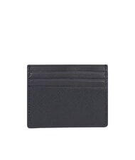 TOMMY HILFIGER TH BUSINESS porte-cartes plat en cuir saffiano - Portefeuilles Homme
