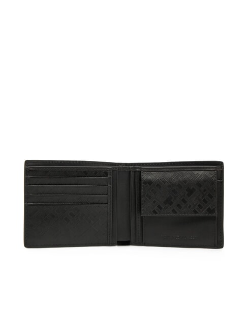 TH MONOGRAM EXTRA Portefeuille en cuir avec porte-monnaie noir - Portefeuilles Homme