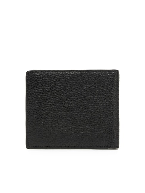 TH MONOGRAM Portefeuille en cuir avec porte-monnaie noir - Portefeuilles Homme