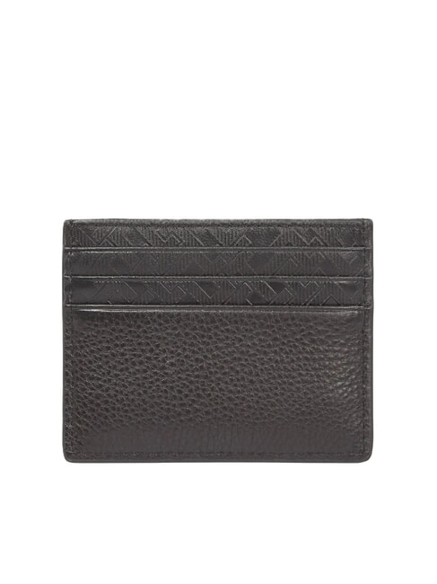 TH MONOGRAM Porte-cartes en cuir avec logo noir - Portefeuilles Homme