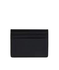 TOMMY HILFIGER TH BUSINESS porte-cartes plat en cuir saffiano - Portefeuilles Homme