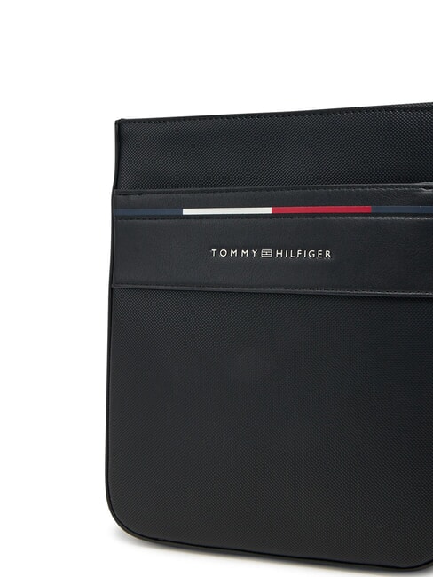 TH FOUNDATION petit sac plat en nylon noir - Sacs en Bandouli&egrave;res pour Homme