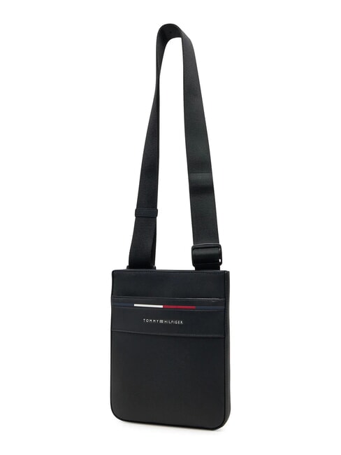 TH FOUNDATION petit sac plat en nylon noir - Sacs en Bandouli&egrave;res pour Homme