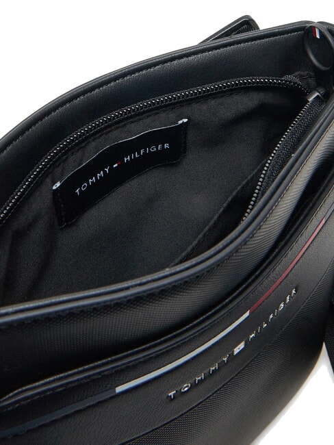 TH FOUNDATION petit sac plat en nylon noir - Sacs en Bandouli&egrave;res pour Homme