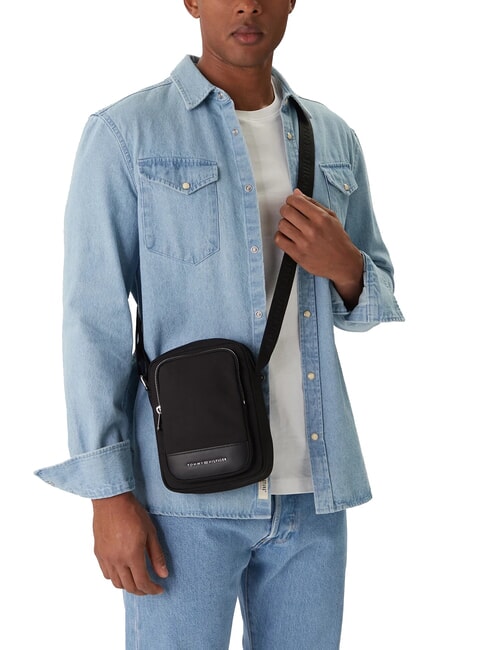 TH Sac de reporter miniature noir - Sacs en Bandouli&egrave;res pour Homme