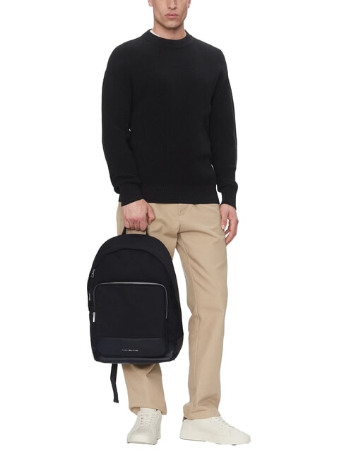 TH Sac &agrave; dos en nylon noir - Sacs &agrave; dos pour ordinateur portable