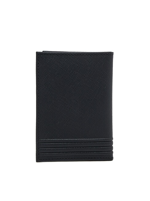 TH BUSINESS Portefeuille vertical en cuir saffiano noir - Portefeuilles Homme