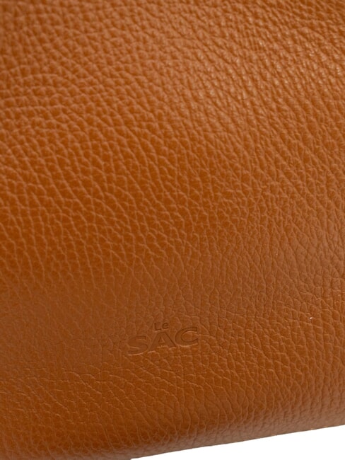 ALICE Sac &agrave; main en cuir avec bandouli&egrave;re cuir fonc&eacute; - Sacs pour Femme