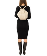 LESAC TRIO sac &agrave; dos en cuir d'autruche Autruche blanche - Sacs pour Femme - 6