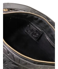 LESAC TRIO Sac &agrave; dos cartable en cuir damass&eacute; damas noir - Sacs pour Femme - 8