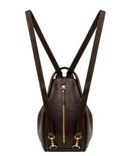 LESAC TRIO Sac &agrave; dos en cuir nappa caf&eacute; - Sacs pour Femme - 2