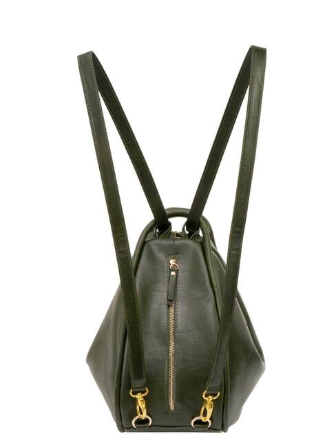 TRIO Sac &agrave; dos en cuir nappa vert - Sacs pour Femme