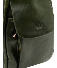 LESAC TRIO Sac &agrave; dos en cuir nappa vert - Sacs pour Femme - 7