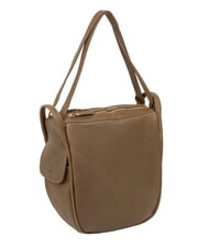 LESAC TRIO Sac &agrave; dos en cuir nappa tourterelle - Sacs pour Femme - 3