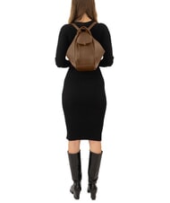 LESAC TRIO Sac &agrave; dos en cuir nappa tourterelle - Sacs pour Femme - 6