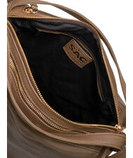 LESAC TRIO Sac &agrave; dos en cuir nappa tourterelle - Sacs pour Femme - 8