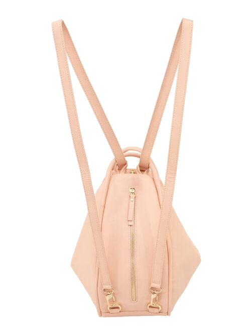 TRIO Sac &agrave; dos en cuir nappa saumon - Sacs pour Femme