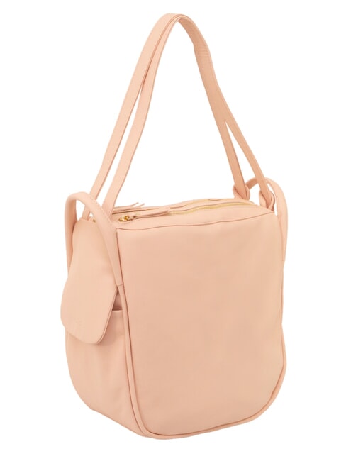 TRIO Sac &agrave; dos en cuir nappa saumon - Sacs pour Femme
