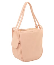 LESAC TRIO Sac &agrave; dos en cuir nappa saumon - Sacs pour Femme - 3