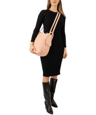 LESAC TRIO Sac &agrave; dos en cuir nappa saumon - Sacs pour Femme - 5