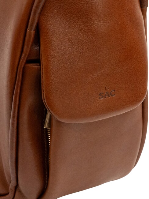 TRIO Sac &agrave; dos en cuir nappa cuir - Sacs pour Femme