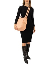 LESAC TRIO Sac &agrave; dos en cuir nappa p&ecirc;che - Sacs pour Femme - 5