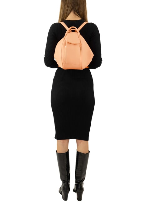 TRIO Sac &agrave; dos en cuir nappa p&ecirc;che - Sacs pour Femme