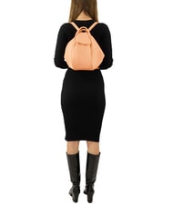 LESAC TRIO Sac &agrave; dos en cuir nappa p&ecirc;che - Sacs pour Femme - 6