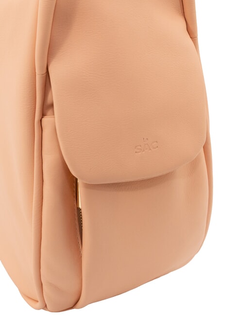 TRIO Sac &agrave; dos en cuir nappa p&ecirc;che - Sacs pour Femme