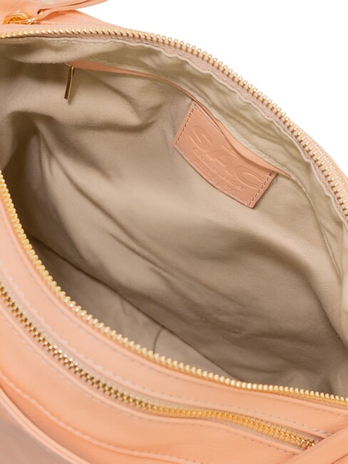 TRIO Sac &agrave; dos en cuir nappa p&ecirc;che - Sacs pour Femme