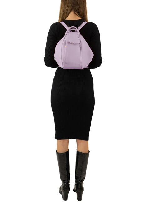 TRIO Sac &agrave; dos en cuir nappa lavande - Sacs pour Femme