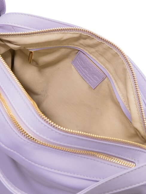 TRIO Sac &agrave; dos en cuir nappa lavande - Sacs pour Femme