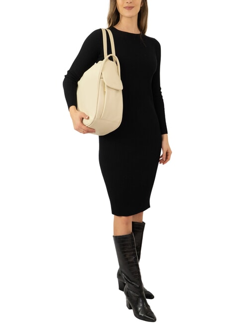 TRIO Sac &agrave; dos en cuir nappa ivoire - Sacs pour Femme