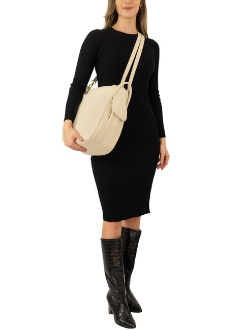 TRIO Sac &agrave; dos en cuir nappa ivoire - Sacs pour Femme