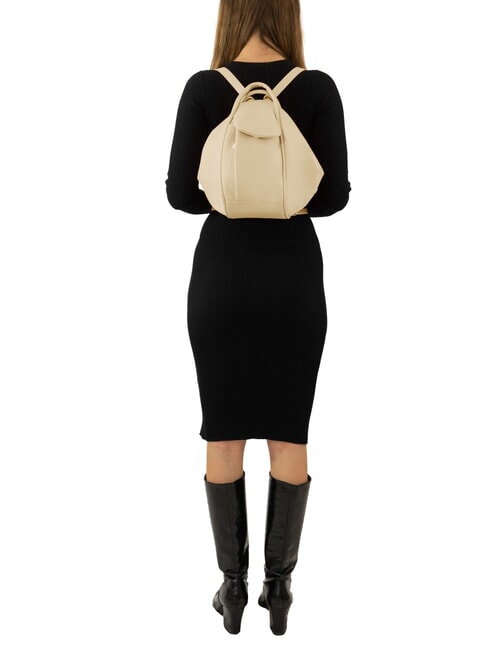 TRIO Sac &agrave; dos en cuir nappa ivoire - Sacs pour Femme