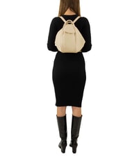 LESAC TRIO Sac &agrave; dos en cuir nappa ivoire - Sacs pour Femme - 6