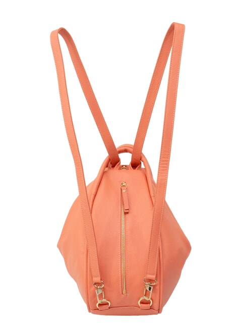 TRIO Sac &agrave; dos en cuir nappa corail - Sacs pour Femme