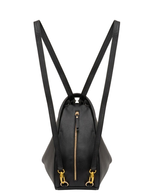TRIO Sac &agrave; dos en cuir nappa noir - Sacs pour Femme
