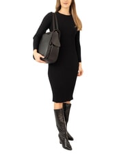 LESAC TRIO Sac &agrave; dos en cuir nappa noir - Sacs pour Femme - 4