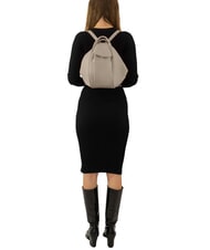 LESAC TRIO Sac &agrave; dos en cuir nappa gris - Sacs pour Femme - 6