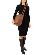 LESAC TRIO Sac &agrave; dos en cuir nappa chocolat - Sacs pour Femme - 5